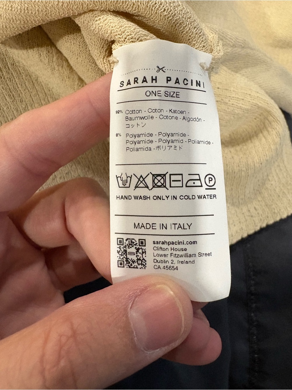 Sarah Pacini • Mako Cotton Sweater • One Size - Picture 6 of 8